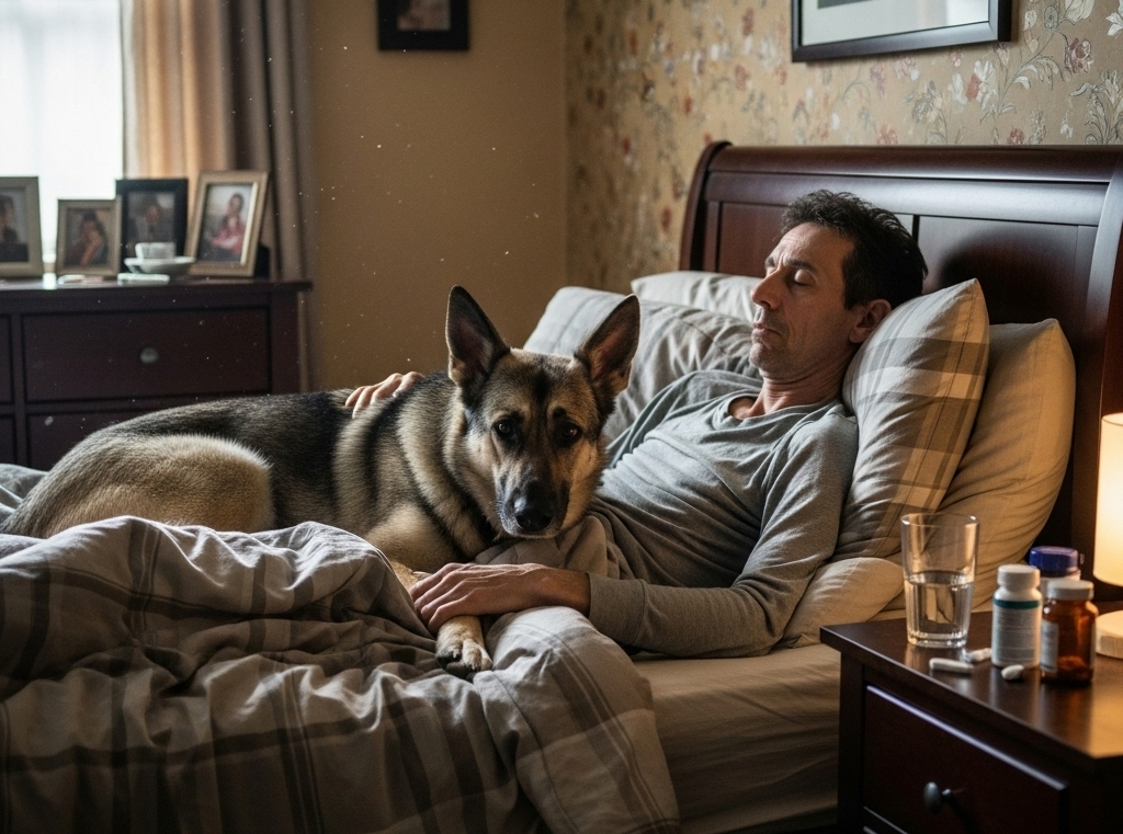 Hij was nog maar 53 en stervende. Carethuis bood hulp bij thuis sterven, want: “Ik wil geen ziekenhuis meer. Geen apparaten, geen steriele kamers. Alleen rust. En mijn hond bij me.”